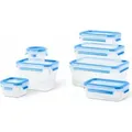Produktbild: Emsa Frischhaltedosen-Set Clip & Close 7-tlg., Kunststoff, Blau, Transparent, N10316 - Blau/Transparent