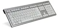 Produktbild: Logickeyboard SKB-AJPU-DE - Full-size (100%) - Verkabelt - USB - QWERTZ - Aluminium - Weiß