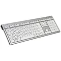 Produktbild: Logickeyboard Premium Line Kabelgebunden Tastatur Deutsch, QWERTZ Grau