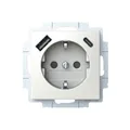 Produktbild: Busch-Jaeger 20EUCB2USBAC-914 SCHUKO Steckdose USB-A+C Balance SI alpinweiß