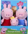 Produktbild: Chillfactor Peppa Pig Kuschelset - Peppa, George und Evie 3er-Pack Spielzeug