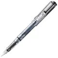 Produktbild: Lamy safari vista Füller - Füllhalter mit ergonomischem Griff & polierter Linkshänder-Stahlfeder (LH) in Strichbreite M – robuster ASA-Kunststoff - inkl. Tintenpatrone T 10 blau