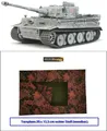 Produktbild: RC Panzer Tiger 1 Full Option + 6 Gefechtskarten + Tigerfibel im Maßstab 1:16