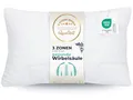 Produktbild: ZOLLNER Deluxe Kissen - 3-Zonen Kopfkissen - Made in Europe – Polyester - waschbar bis 95°C - 50x80 cm - Hotelqualität - Oeko Tex® Zertifiziert