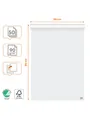 Produktbild: Nobo Premium Flipchart Paper Pad 600x890mm Reversible Plain or Gridded Paper 50 sheet 90gsm 1 Pack Rolled