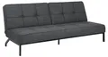 Produktbild: AC Design Furniture Bent Schlafsofa in Dunkelgrau, Schlafsofa mit 3 Liegepositionen, Moderner 3-Sitzer, gepolstertes Sofa mit zweifarbigem Effektbezug und schwarzen Beinen, B: 198 x H: 87 x T: 95 cm