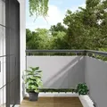Produktbild: Balkon-Sichtschutz Grau 400x90 cm pvc Vidaxl