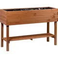 Produktbild: Hochbeet auf Stelzen dobar inkl. Ablage 117 x 40 x 80 cm braun - Braun