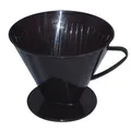 Produktbild: Fackelmann 42258 Kaffeefilterbehälter 10x14,5 cm für Filtergröße 2 aus PP, Braun