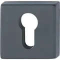 Produktbild: AnsaPro Rosettenpaar Thelon mit PZ-Lochung 37 mm - 42 mm Edelstahl Schwarz