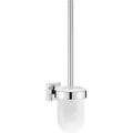 Produktbild: GROHE WC-Bürste Start Cube 40977000, weiß, mit Kunststoffborsten und Glas-Bürstenhalter
