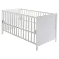 Produktbild: roba Kinderbett, (BxL): 78 cm x 142 cm, Holz, weiß - weiss