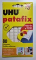 Produktbild: UHU Patafix, Wieder ablösbare und wieder verwendbare Klebepads, weiß, 80 Stück
