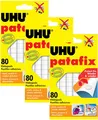 Produktbild: 3x UHU Patafix Klebepads weiß - 240 Stück Klebepunkte Klebeknete ablösbar 488104