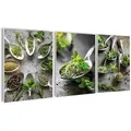 Produktbild: artissimo Bilderset, Grün, Kunststoff, Essen/Getränk, Rechteckig, 30x40 cm, Bilder und Zubehör, Wandbilder, Bilderset