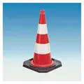 Produktbild: HP Autozubehör Leitkegel TL Höhe 500 mm BAST geprüft, 2 Streifen 33 x 33 cm (350.27.508)