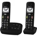 Produktbild: Panasonic KX-TGU132EXB Telefon Analoges/DECT-Telefon Schwarz - Schwarz