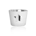Produktbild: Sandra Rich Teelichthalter Mirror Star Stern H. 4,5cm D. 6cm White weiß Glas WA