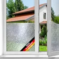 Produktbild: d-c-fix Fensterfolie Snow - 45 cm x 1,5 m – selbstklebende Sichtschutzfolie mit modernem Muster für Glasflächen – selbsthaftend, blickdicht, dekorativ