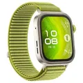 Produktbild: Huawei Watch Fit 4 Pro mit grünem gewebtem Armband
