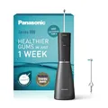 Produktbild: Panasonic Series 800 Ultraschall-Munddusche EW-DJ86-K503, Zahndusche, Munddusche kabellos, 200 ml, 1 Ultraschall- & 1 kieferorthopädische Düse, 5 Wasserdruckstufen, Reisezubehör, USB-C-Ladung,Schwarz