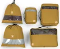 Produktbild: Packhilfe Reise Organizer-Set 5-teilig, Koffer-Organizer Packtaschen Packing Cubes Bags, Packwürfel wasserfest Kleidung Aufbewahrungstaschen