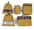 Produktbild: Hauptstadtkoffer - Packhilfe Koffer-Organizer Taschen 5 Teilig Reiseorganizer RipStop Packtaschen wasserfest Travel Packing Cubes Kleidung Kosmetik, Harvest Gold
