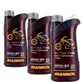 Produktbild: Motoröl 20W-50 Mannol 4-Takt Motorbike HD 3x1 Liter