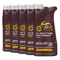 Produktbild: MANNOL 7830 4-Takt Motorbike 20W-50 HD Motorradöl, API SN, 5x1 Liter