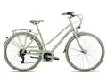 Produktbild: Bergrausch Trekkingrad Marlies 21, 21 Gang Shimano Tourney 21 Schaltwerk, Kettenschaltung, Cityrad Damenrad 28 Zoll tiefer Einstieg grün