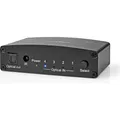 Produktbild: Nedis Digital-Audio-Switch | 4-Wege | Anschlüsse - Eingang: DC Power / 4x TosLink | Anschlüsse - Aus (ASWI2514BK)