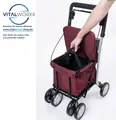 Produktbild: Carlett Rollator Carlett Comfort MOVE Ihr Rollator für Einkauf, Alltag, Freizeit, Wasserabweisende Tasche, modernes Design, Medizinprodukt