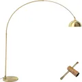 Produktbild: Bogenleuchte Arcus, Stahl, Retro-Stil, 60W Bogenlampe gold B-Ware