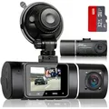 Produktbild: J05 Dashcam Auto 1080P Dash Cam Vorne Innen mit 32GB SD-Karte, 310° Weitwinke...