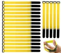 Produktbild: Gebildet Wiederverwendbare Klettkabelbinder, 20pcs Befestigung Klett Kabelbinder, Klettverschluss Klettbänder mit Schnalle, Stark Kabelbinder mit Klettverschluss für Kabelmanagement (2×30cm, Gelb)