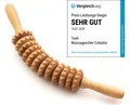 Produktbild: tuuli Anti Cellulite Roller mit Griff Massagegerät aus Holz Massageroller für Maderotherapie 40 cm