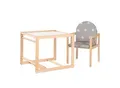 Produktbild: Kombihochstuhl 'Little Stars', Hochstuhl wandelbar zu Tisch & Stuhl, Holz natur, Sitz gepolstert