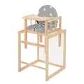 Produktbild: Roba Kombihochstuhl Little Stars Hochstuhl Holz natur Sitz gepolstert TOP