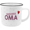Produktbild: GRUSS & CO XL-Becher Motiv Oma | Lieblingsbecher aus Porzellan, Tasse mit Spruch, 55 cl, mit Geschenkbanderole | Geschenk für Oma, Muttertag | 74172