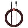 Produktbild: PDP Gaming Charge Cable | 8 Feet USB C Charger: Schwarz/Rot - Nintendo Switch