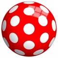 Produktbild: 4006149501312 Piłka perłowa 23 cm. Kropki John