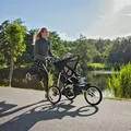 Produktbild: BabyTrold Jogger Buggy Schwarz luftbereift, 8 kg, mit Handbremse & Korb - Schwarz