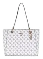 Produktbild: GUESS Noelle Tote Schultertasche Tasche White Logo weiß grau Neu