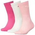 Produktbild: PUMA Kinder Socken, Vorteilspack - Sport Junior, Frottee-Sohle, Rippbündchen, Logo Rosa 31-34 6er Pack (2x3P)