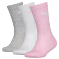 Produktbild: PUMA Unisex Kinder Crew Socken, Rose Water, 31-34 EU