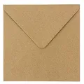 Produktbild: Kraftpapier Umschläge 100 Stück | hohe Qualität 110 g/m² | Briefumschläge Kuv...