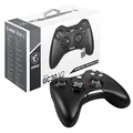 Produktbild: MSI Force GC30 V2 Kabelloser PC-Gamepad Controller - 2,4 GHz, 600mAh Li-Ionen-Akku, austauschbare D-Pad-Abdeckungen, Zwei Vibrationsmotoren, USB 2.0 - schwarz, kabelgebunden/kabellos