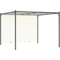 Produktbild: Pergola mit Verstellbarem Dach Cremeweiß 3x3 m Stahl - Vidaxl