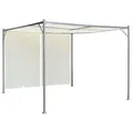 Produktbild: Pergola mit Verstellbarem Dach Cremeweiß 3x3 m Stahl