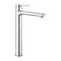 Produktbild: GROHE Lineare, Waschtischarmatur hoch, wassersparend (Wasserhahn für das Bad, 31cm hoch, ideal für die Montage hinter dem Waschbecken, einfache Installation), chrom, 23405001